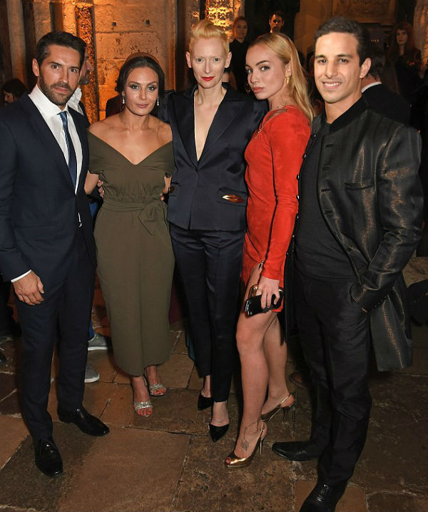 Scott Adkins, Zara Phythian, Tilda Swinton, Katrina Durden and Alaa Safi at the UK premiere of Doctor Strange in October 2016.