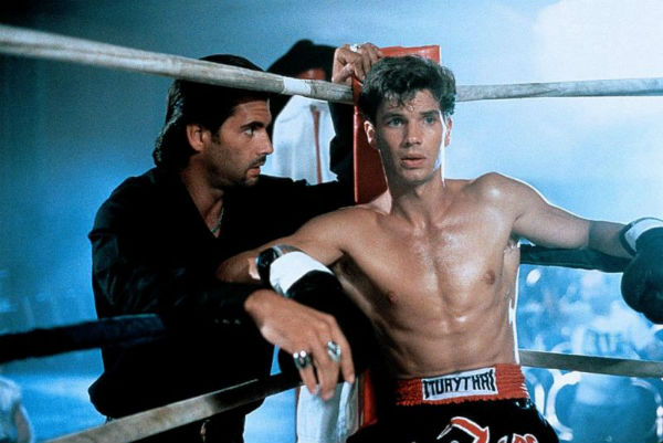Lorenzo Lamas and Michael Worth in Final Impact (1991)